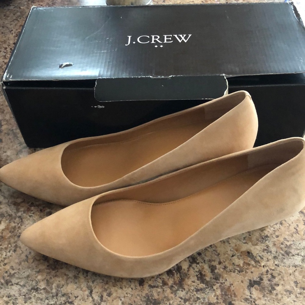 JCREW Suede kitten heels